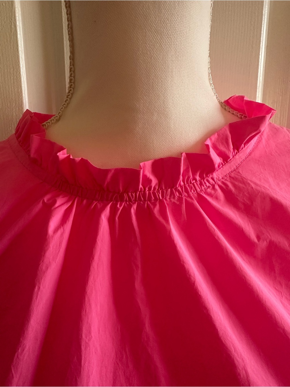 THML Hot Pink Embroidered Puff-Sleeve Tunic - Picture 3 of 5